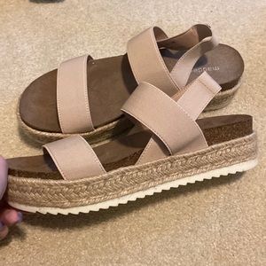 Never worn Madden Girl platform sandals